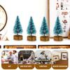 24Pcs Mini Christmas Tree Decor Versatile Beautiful Festive Atmosphere Enhancer for Home Gathering Christmas Ornament