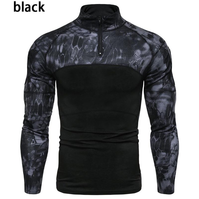 Men's Athletic T-Shirt Long Sleeve Outdoor Hiking Shirt Climbing Shirt