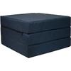 Matelas pliable - Bleu Marine - 195x65x10 cm - Antiallergique - 1 place - Camping