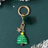 New Christmas Tree Santa Claus Keychains Bag Charm For Women Exquisite Bag Pendant Car Key Ring Jewelry Christmas Gift