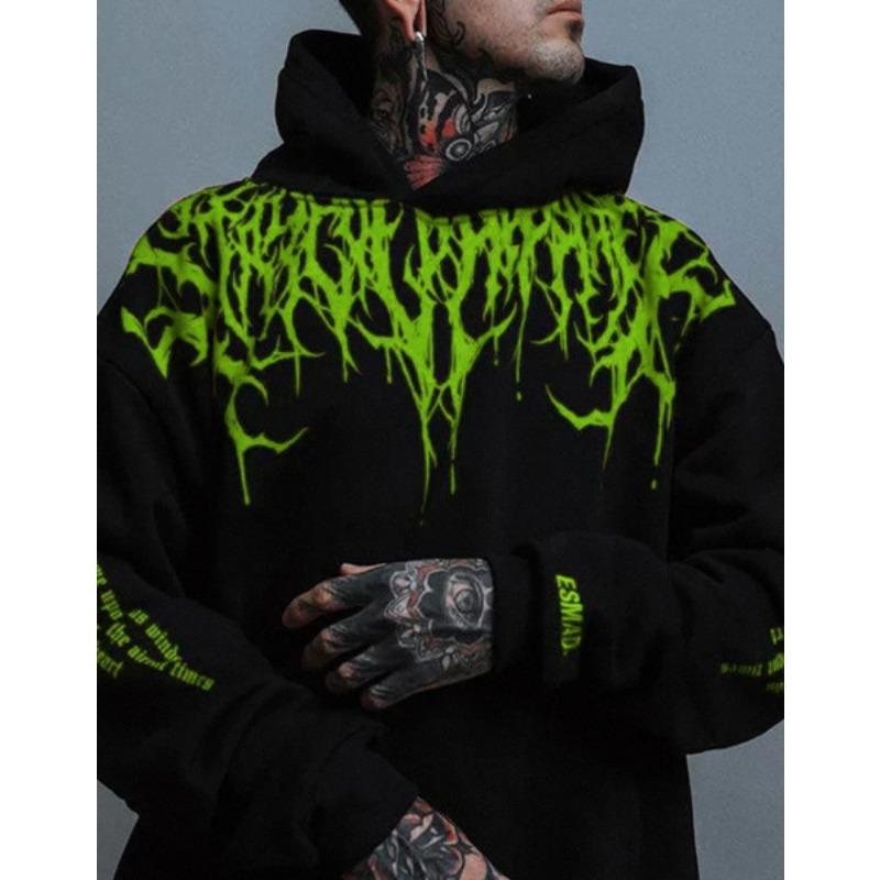 Ďáblova krev Nadměrná Zesílená Teplá Mikina Podzimní Pánská Ležérní Mikina