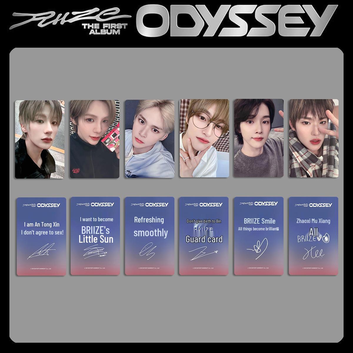 RIIZE Odyssey Fanmeeting Fotokort: Specialutgåva Slumpmässigt Paket BRIIZE