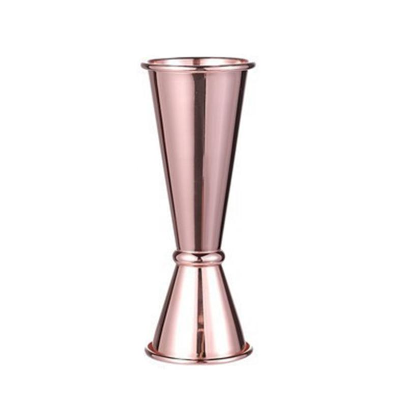 Stainless Steel 30/60ml Measuring Cup Double Ended Curled Edge Cocktails Graduated Measure Device Home Bar High-end Wine Utensil