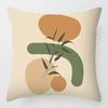 Morandi Abstract Artistic Patterns Throw Pillow Cover with Short Plush Print for Living Room Sofa Decoration Cushion Cover