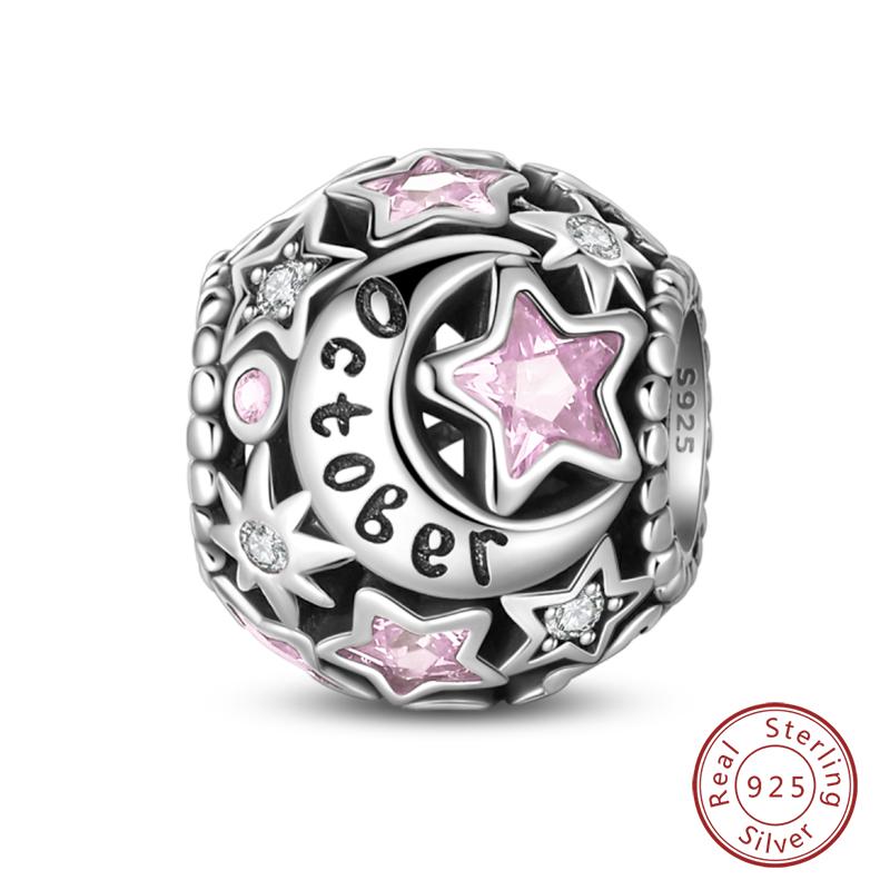 Charms Fit Qikaola Bracelets Copper Twelve Constellations Charms Beads Leo Aries Virgo For Birthday Jewelry Gifts