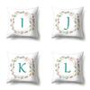 Polyester Pillowcase Simple Home Furnishing 26 English Letter Printed Pillowcase Car Cushion Waist Cushion Cover