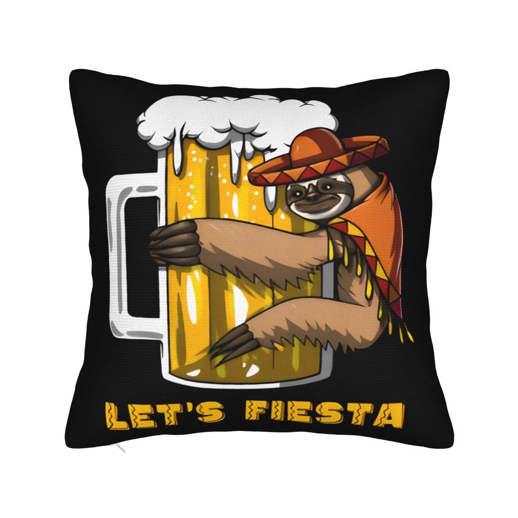 Let'S Fiesta Party Printed Pillow Case Mexican Amigo Cinco De Mayo Sombrero Morden Pillow Cover Soft Pillowcases