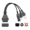 3-Pin 4-Pin 6-Pin OBD 2 Verlängerungskabel für Motorräder, Diagnosewerkzeug, OBD2-Steckerkabel