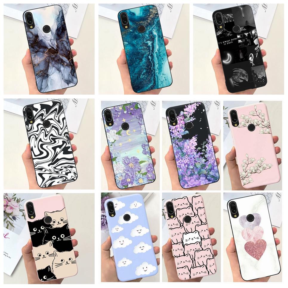 For Xiaomi Redmi Note 7 Case Note7 Pro Luxury Flower Marle Funda Soft Silicone Phone Cases For Redmi Note7 Redmi 7 Back Cover