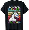 Bearded Unclecorn And The Coolest And Funny Uncle Unicorn T-Shirt