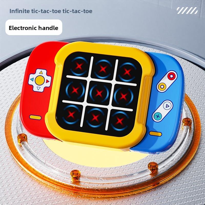 Super Tic Tac Toe Handheld Electronic Game For Family Entertainment And Brain Development