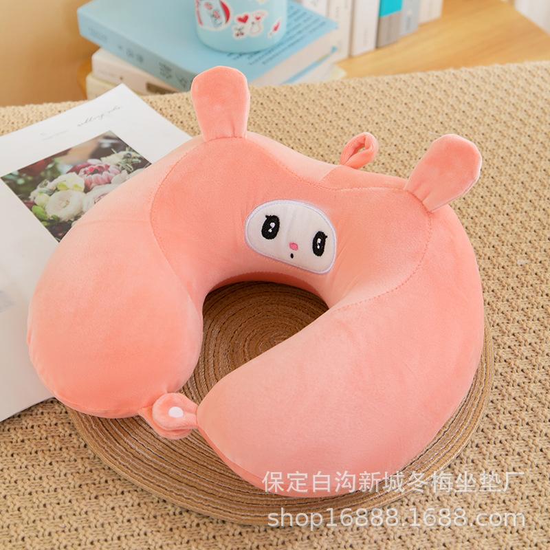 Cartoon memory cotton u-shaped pillow car neck pillow office portable travel cervical pillow