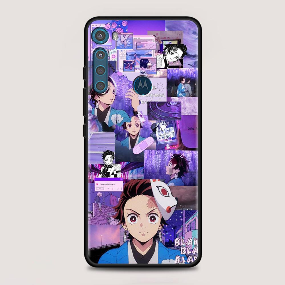 Kimetsu No Yaiba Dämonentöter für MOTOROLA One Fusion Hülle für Moto G10 G9 G8 Plus Play Power One G20 G30 G40 G50 G60 Edge 20