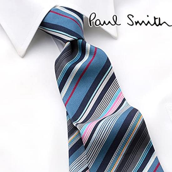 (Paul Smith) PAULSMITH Paul Smith Tie Navy Stripe PSJ-389 [Used]