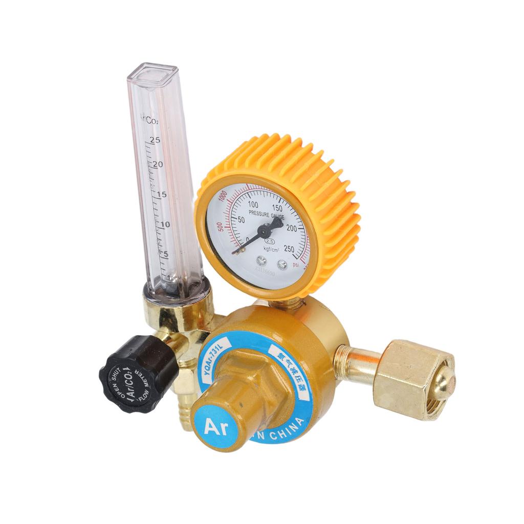 Argon Gas Regulator 0 To 3500psi Aluminum Alloy TIG Flow Meter Argon Gas Pressure Reducer