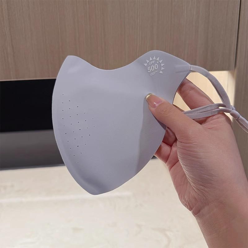 3D Seamless Ice Silk UV Protection Face Mask - Breathable Summer Sunshade for Men & Women with Eye Corner Protection