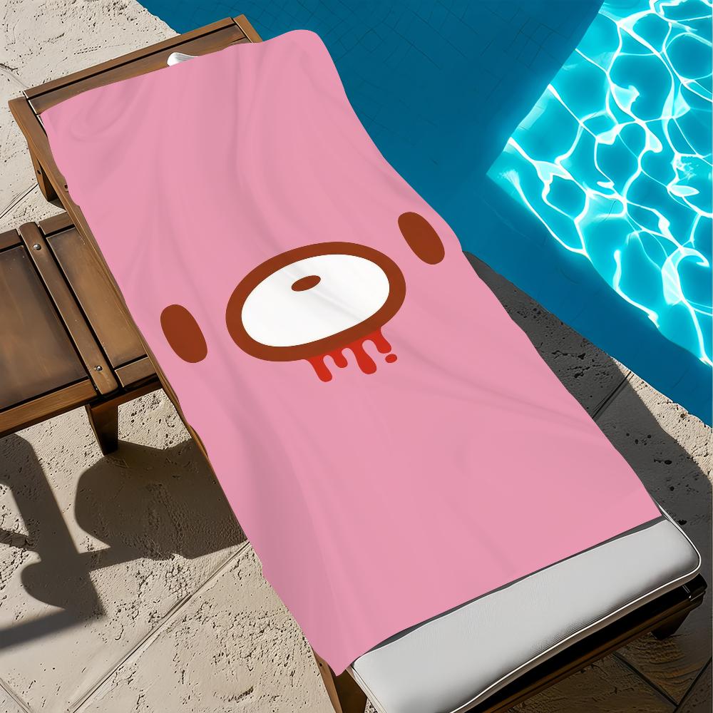 

Cartoon G-Gloomy-y Towel Gift For Travel Gym Sauna Travel Spa Shower Camping Quick Dry Sports B-bear Beach Towels Soft Pool W30*H60(CM)