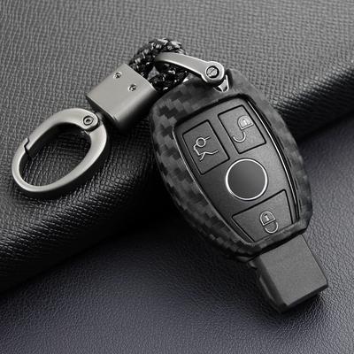 Funda de fibra de carbono para llave de coche de Mercedes-Benz W204, W205, W212, C207, W221, W176, W246, W463, X156, W166, C117, W218, X156, X253 y X204.