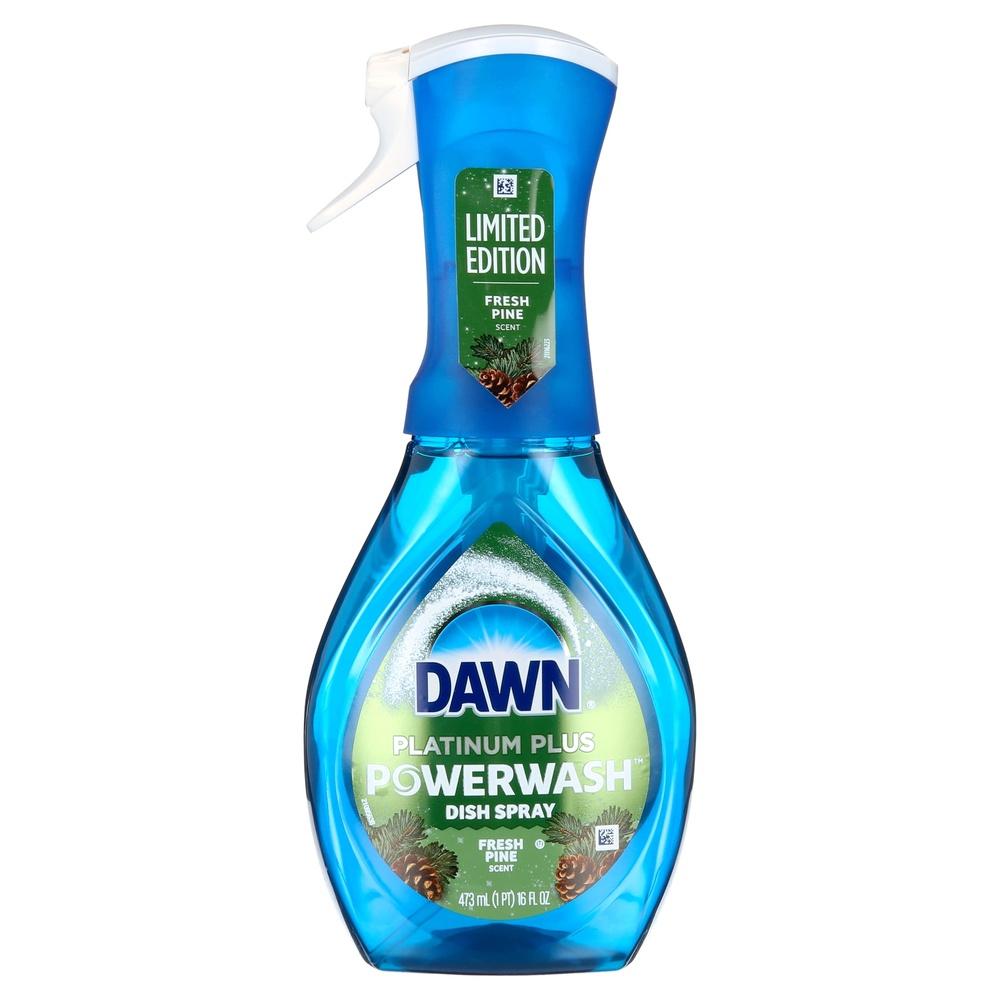Powerwash Dish Spray Pine Scent Holiday Cleaner 99% Grease Removal Festive Kitchen Essential Fast Cleaning Solution