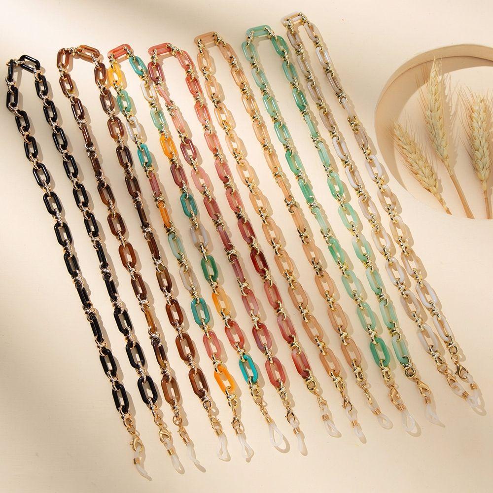 Anti-lost Women Elegant Glasses Chains Sunglasses Eyewear Acrylic Neck Strap Mask Hanging Rope