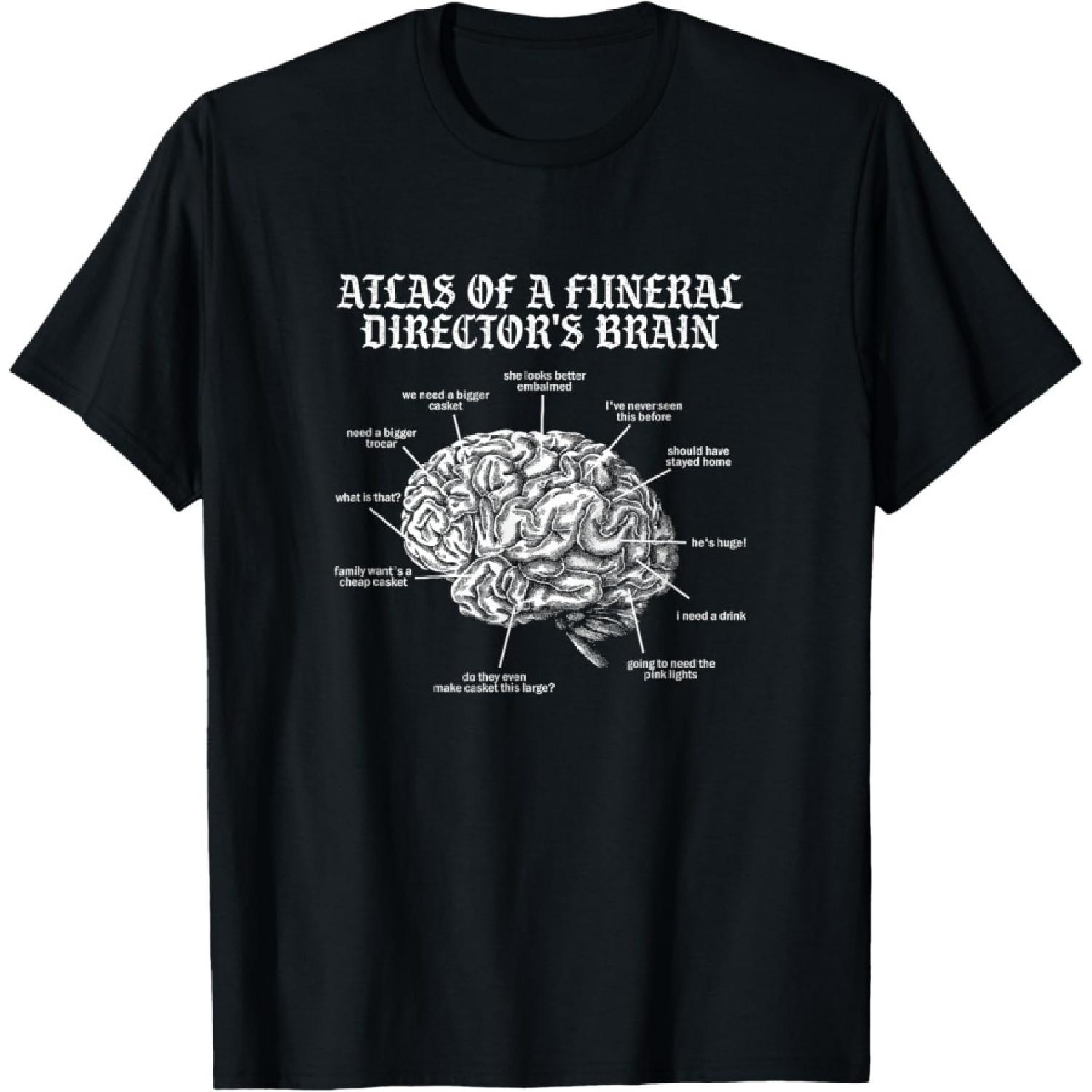 Brain Undertaker Funeral Funeral Cemetery Gift T-Shirt(1) S