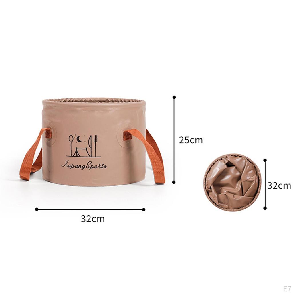 Collapsible Bucket Fishing Leakproof Waterproof Portable Water Container Foldable Wash Basin