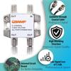 BAMF 3-Way Coax Cable Splitter Bi-Directional MoCA 5-2300MHz