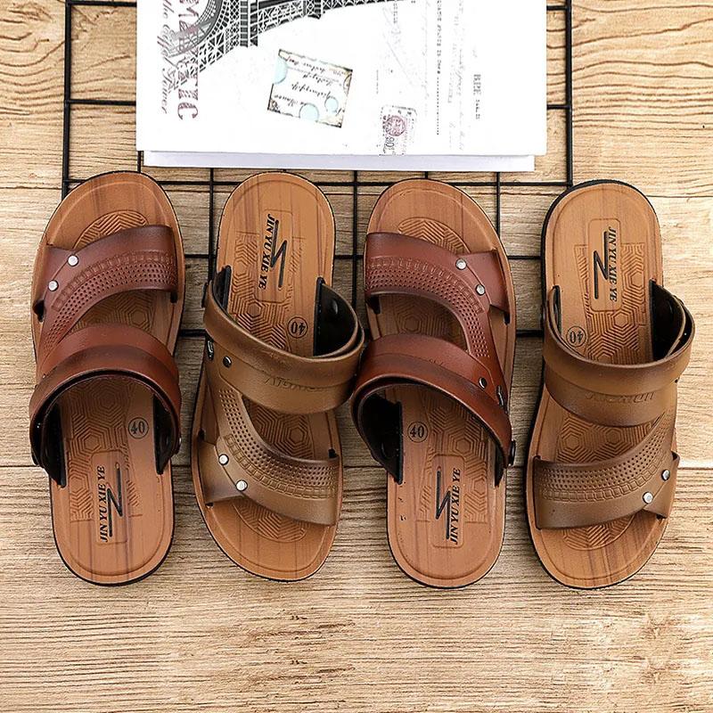 Men's Non-slip High-quality Casual Sandals Korean Style Beach Dual-use Slippers Summer Lightweight Hollow Breathable Sandals
