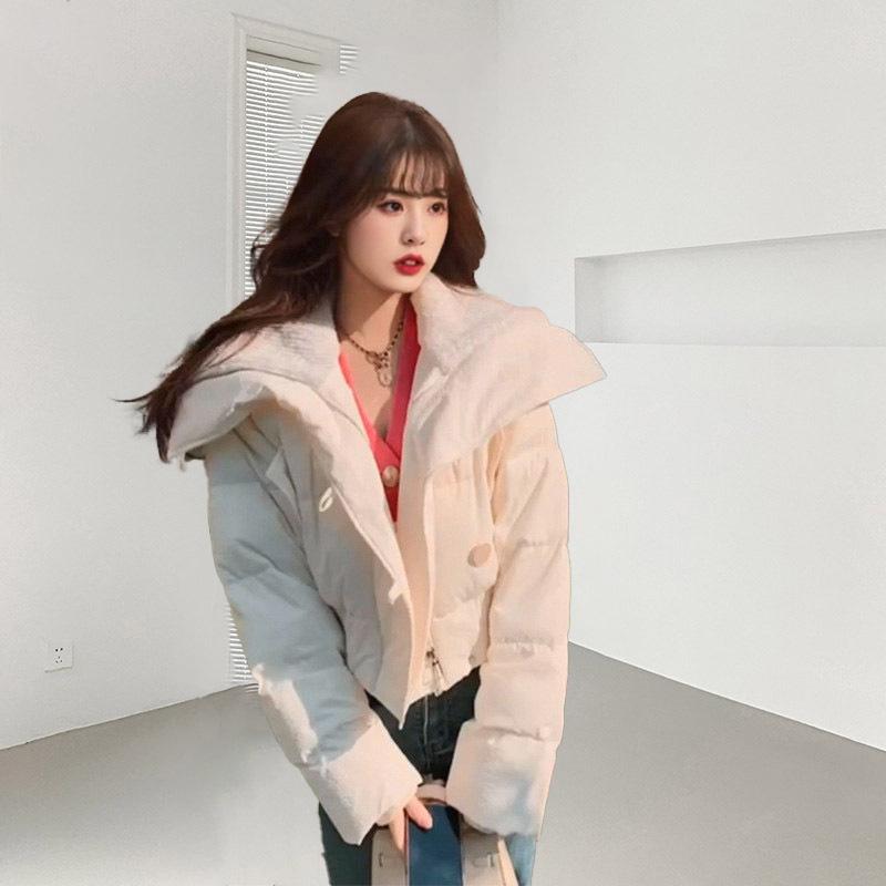 Clearance down jacket women's short Pinghu duck down thickened new winter women's fashion Xiaoxiangfeng jacket