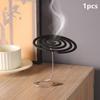 Portable Double Ended Mosquito Coil Holder Stand Multi-Function Stainless Steel Incense Clip Rack Photo Card Label Organizer