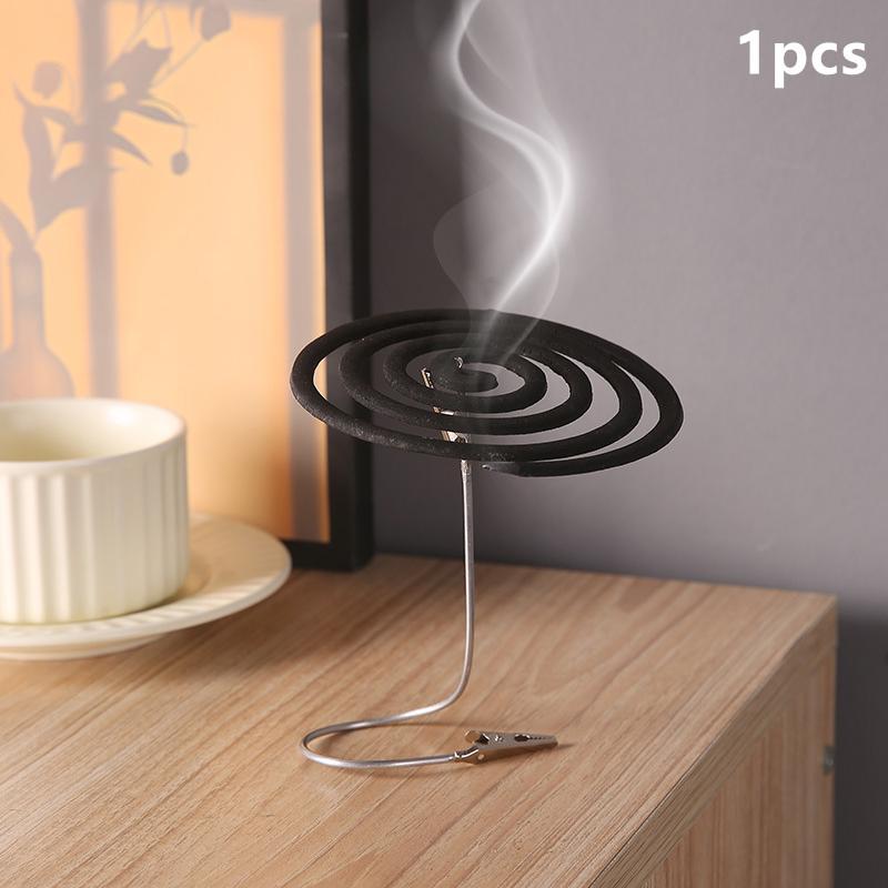Portable Double Ended Mosquito Coil Holder Stand Multi-Function Stainless Steel Incense Clip Rack Photo Card Label Organizer