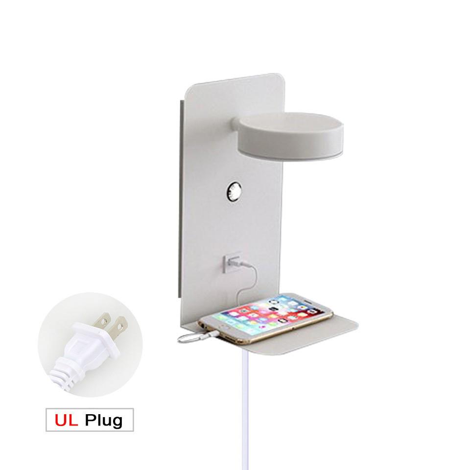 Lux Minimalist USB Touch LED Wall Lamp, Three-Color Dimmable, 12W, Bedroom Bedside Reading Light