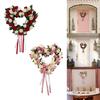 Heart Wreath Valentine Heart Wreath Photography Props Party Supplies Front Door Hanging Wreath Valentine Wreath for Farmhouse