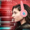 Cute Cat Ear Headsets for Bluetooth Wireless Sports Stereo Headset with LED Intelligent Noise Adjustable Suitable for Kids and Call Wired and Wireless