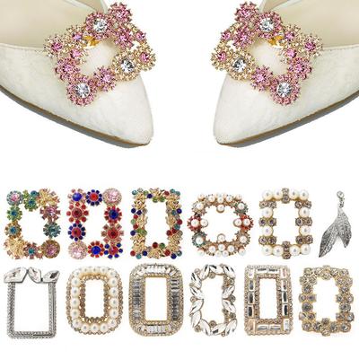 1PC European Fashion Crystal Shoe Clip Transformation Style Women's Shoes Decorations Rhinestone Charm Clothing Collocation