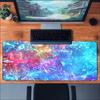 Shimmering Nebula Gaming Mousepad Bright Universe Star Art Deskmat NonSlip Rubber Stitched Edge Pad For Home Pc Gaming Lovers