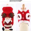 Autumn and Winter Flannel Warm Festive Pet Clothes Elk Pet Christmas Clothing Autumn and Winter Cat and Dog Supplies