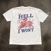Retro Cowgirl Tiger Shirt, The Hell I Won't Tshirt, Feminist Girl Power Sweatshirt, Retro Western Comfort Colors T-Shirt, Gift for Her