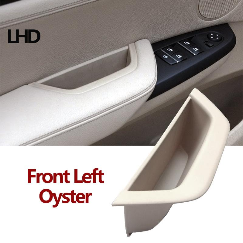 LHD Car Interior Front Left Driver Door Armrest Panel Cover Door Inner Handle Pull Trim For BMW X3 X4 F25 F26 2010-2016