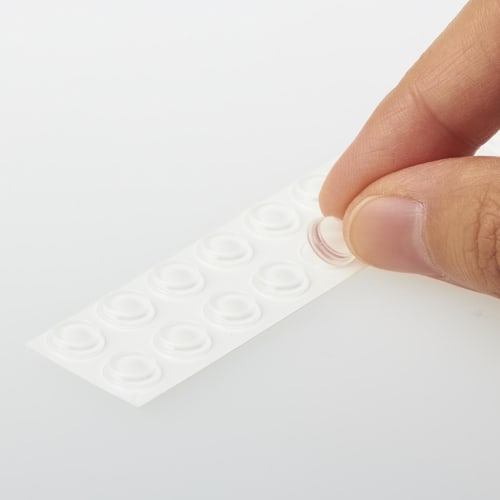 3M Removable cushion rubber 8x2mm trapezoid 18 grains CR-02