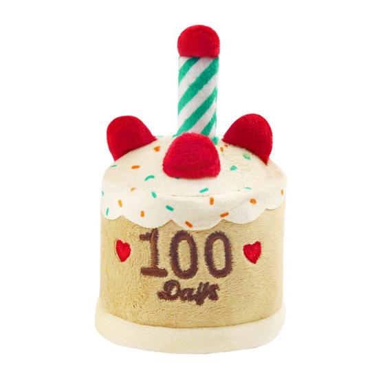 

Плюшевая кукла в виде торта на день рождения Мягкая устойчивая к укусам игрушка для питомца износостойкая игрушка для собаки со свечой Интерактивная забавная игрушка-компаньон для маленьких и средних кошек и собак A