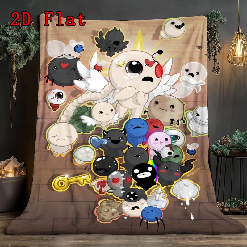 The Binding of Isaac 2D Flat Pattern Flannel Blanket High Quality All Seasons Warmth and Comfort Perfect for Christmas Gifts.PMT0914026