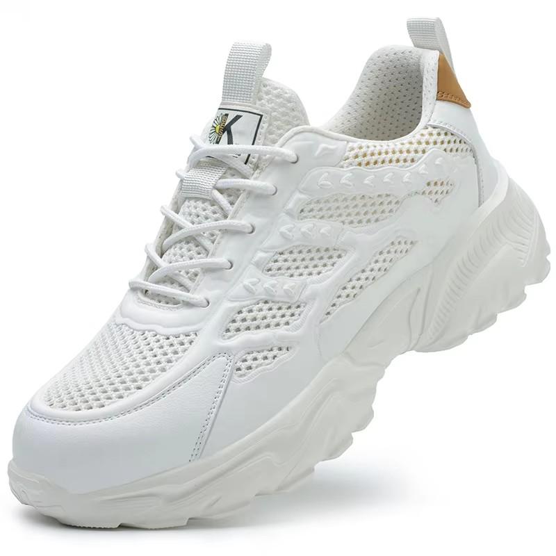 Breathable Mesh Safety Shoes Men White Protective Shoes For Men Women Work Sneakers Summer Lightweight Indestructible Shoes 2026