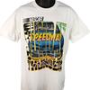 Vintage NASCAR Sunday Speedway 100% Cotton T-shirt Mens Tees Top Mens Size Large 90s Lightning Made In USA