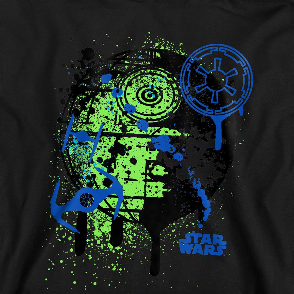 Star Wars: The Empire Strikes Back Childrens/Kids Death Star Graffiti Hoodie