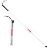 Durable Foldable Blind Cane Aluminum Alloy Non-Slip Walking Cane Stick Reflective White & Red Walking Stick Visual Impaired