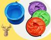 1Pcs Fish Bucket Live Fish Bucket Fish Bucket You Carry A Children'S Water Bucket Fold A Circular Small Fish Plastic Bucket