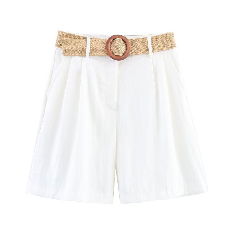 Kaslead New Arrival Women's Clothing Fashion Style Fashion All-Match Matching Belt Bermuda Shorts 8649767
