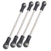 M4 Steering Linkage Rod Set Adjustable 110‑120mm Fit for 1 8 RC Racing Truck Car