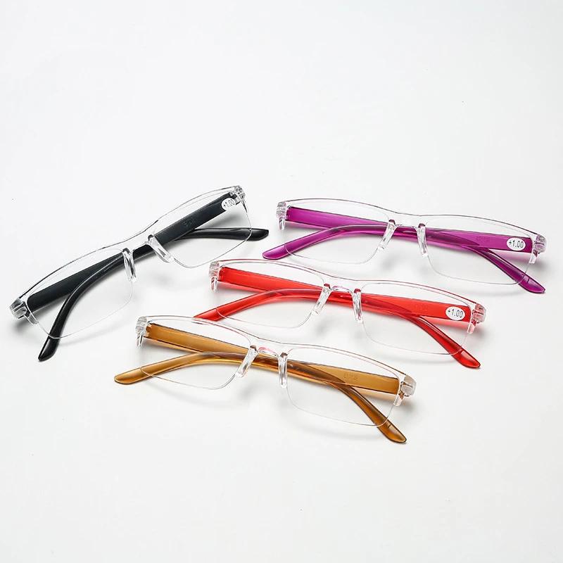 Portable Ultra Light Reading Glasses Degree +1+1.5+2+2.5+3+3.5+4 for Male Female Presbyopic Eyeglasses Small Square Eyewear